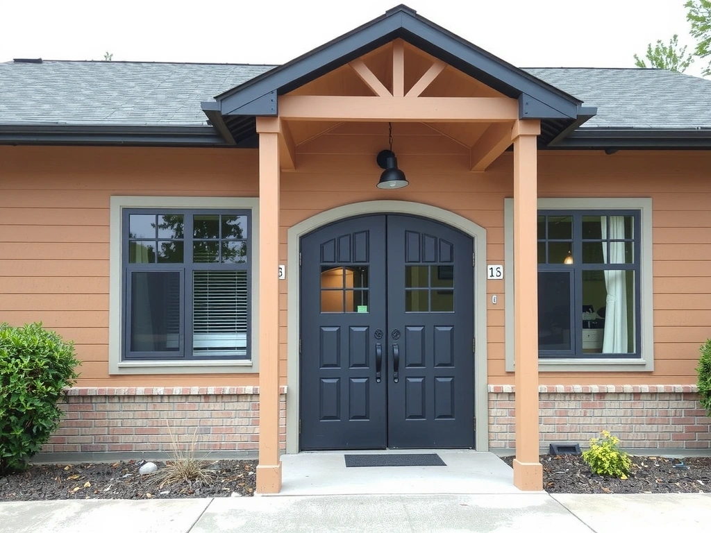 Exterior view of Serenity Wellness building with welcoming entrance